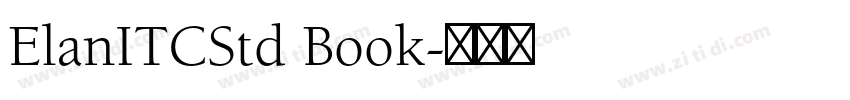 ElanITCStd Book字体转换